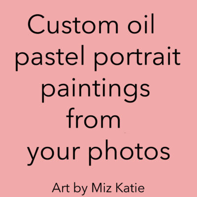 Custom oil pastel portrait paintings from your photos