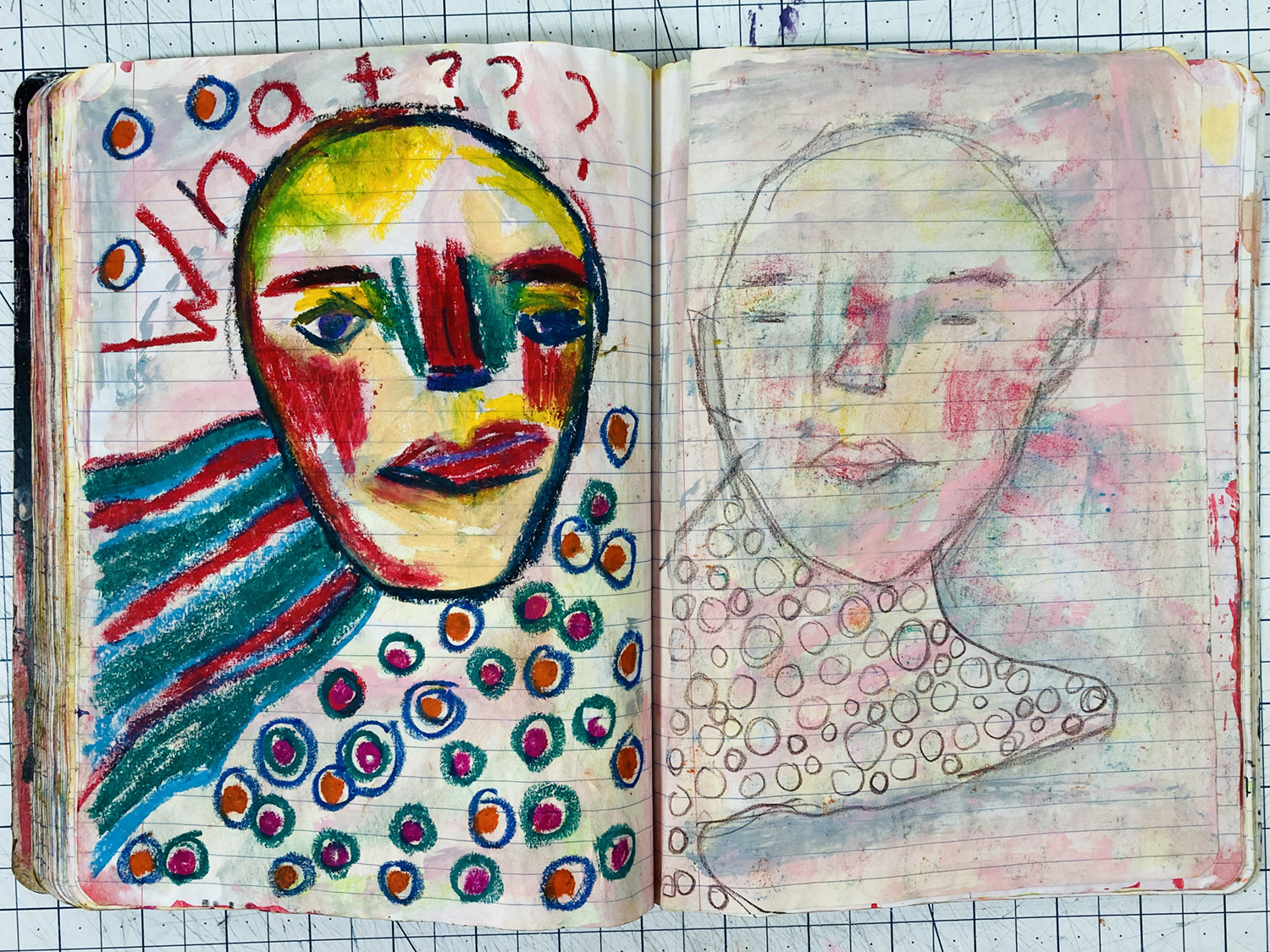 Naive Outsider Art Journal Page 