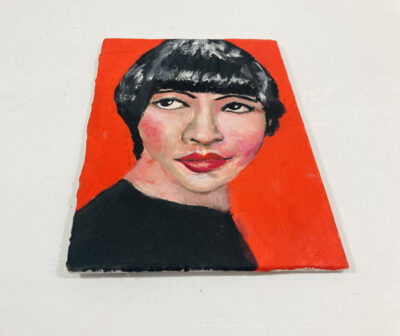 Oil portrait painting of Anna May Wong by Katie Jeanne Wood