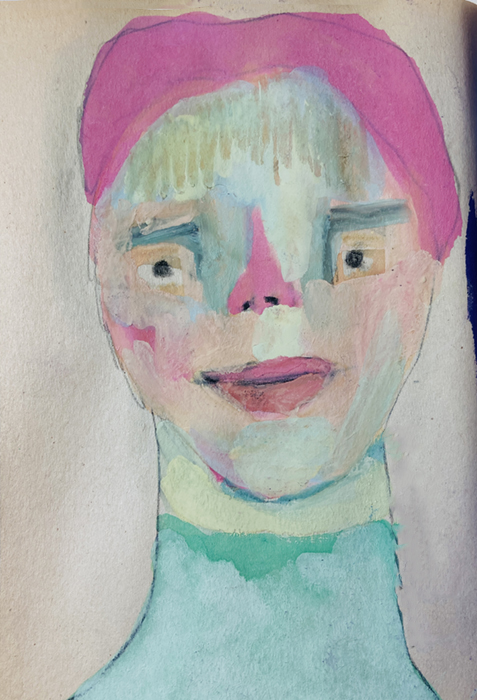 Watercolor paintings in my art journal by Katie Jeanne Wood