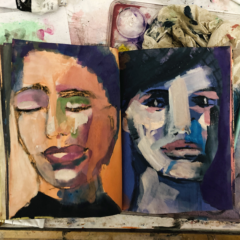 Prepping canvas panels – Katie Jeanne Wood