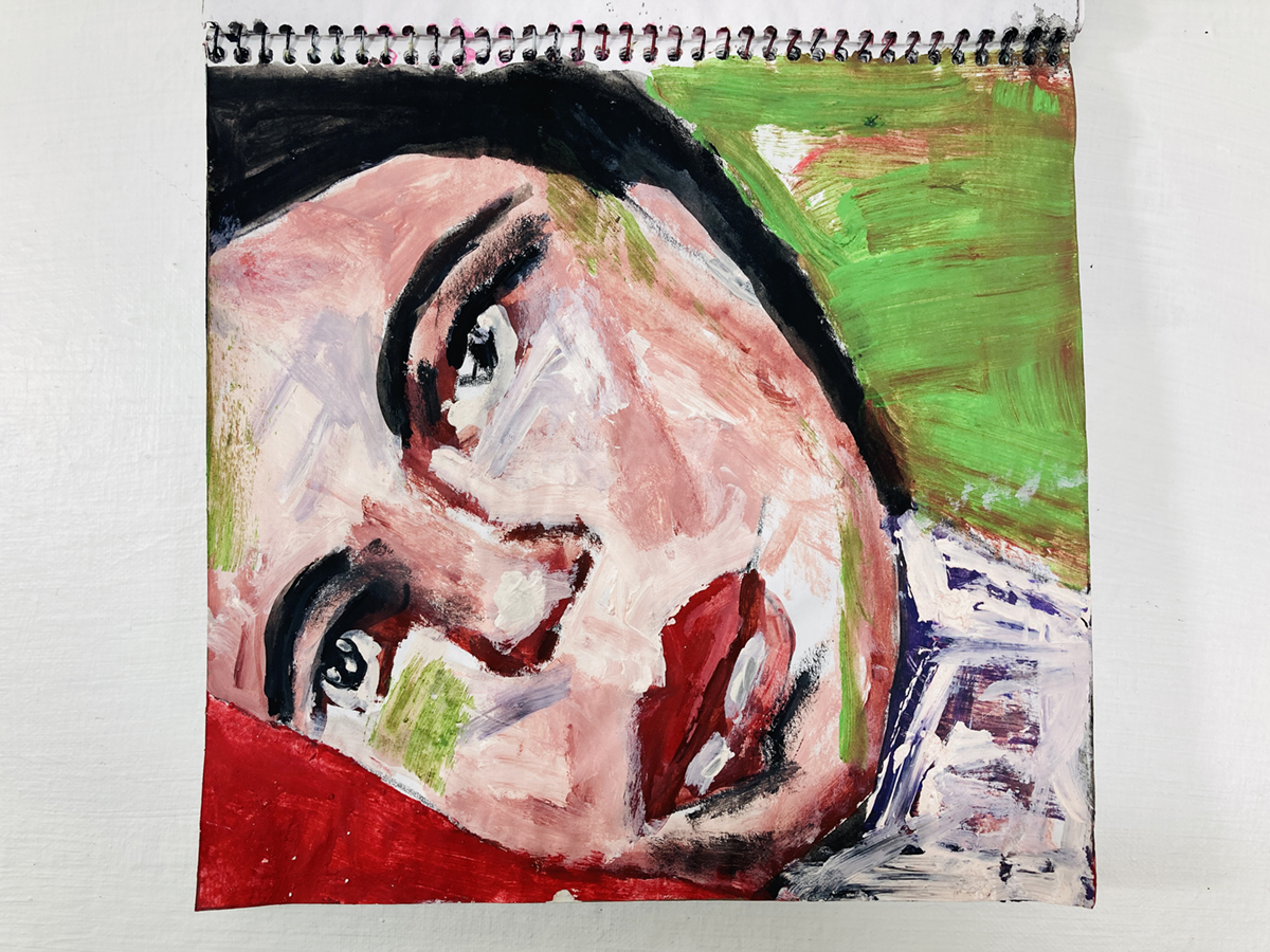 Art journal portraits Oct 2023 - Katie Jeanne Wood