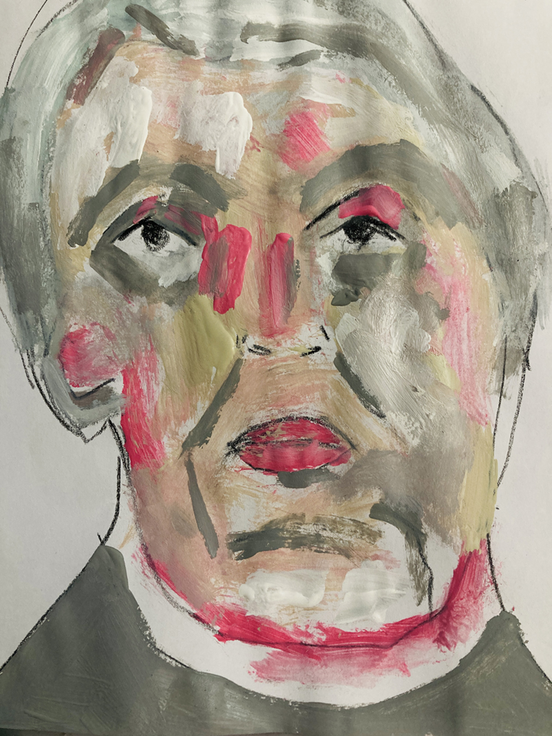 Portrait portrait of an older lady by Katie Jeanne Wood