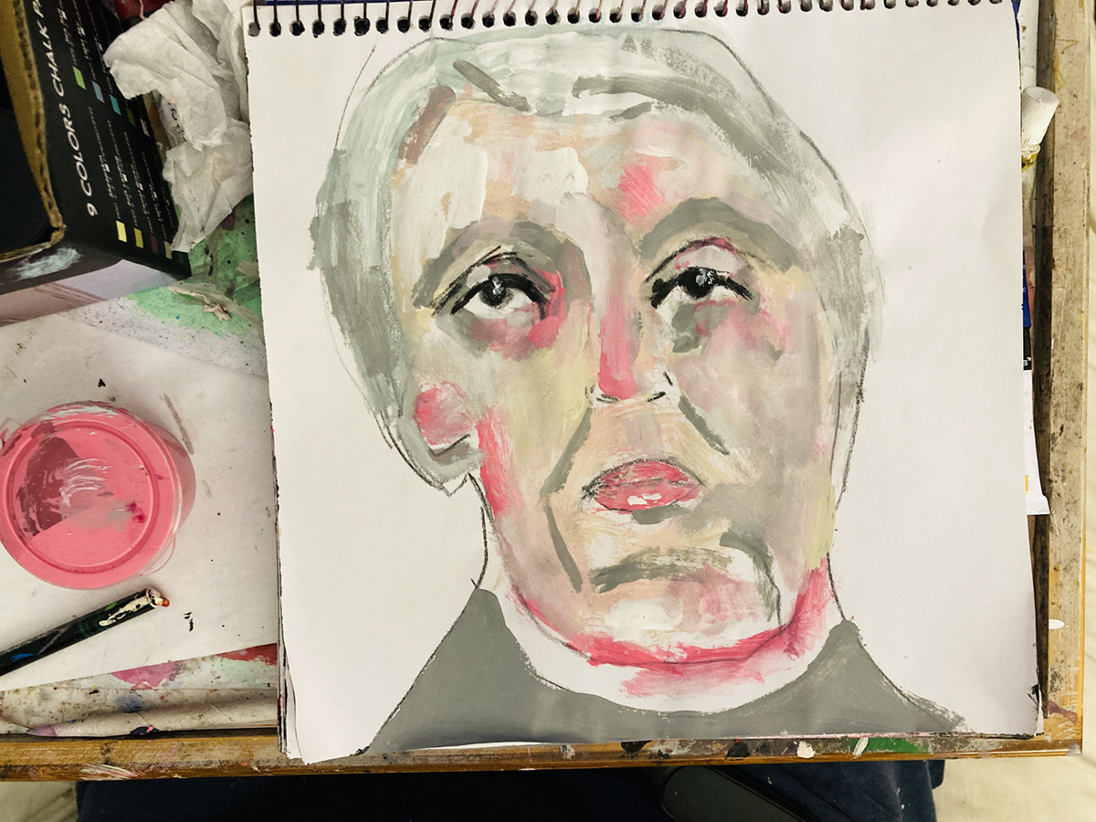 Portrait portrait of an older lady by Katie Jeanne Wood