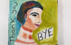 Katie Jeanne Wood - thank you bye gouache portrait painting