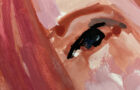 wip gouache portrait painting