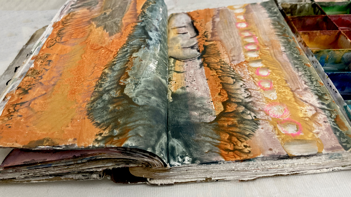 Art journal pages by Katie Jeanne Wood