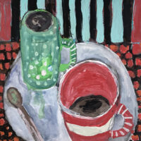 Katie Jeanne Wood - 8x8 Chilly Night Tonight - Still life painting
