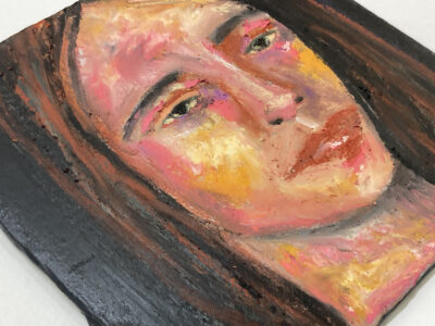 Revising an oil portrait painting of a woman who's dealing with an unexpected change