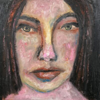 Oil portrait painting of a woman who's great at giving advice