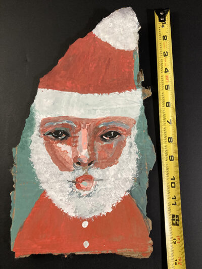 Santa Claus gouache portrait painting