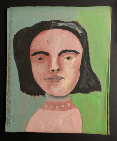 Gouache Woman Portrait Painting Original - Deeply Stirred