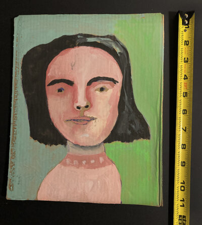 Gouache Woman Portrait Painting Original - Deeply Stirred - Image 2