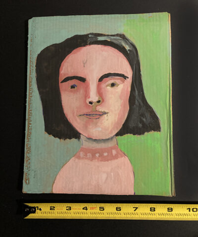 Gouache Woman Portrait Painting Original - Deeply Stirred - Image 3