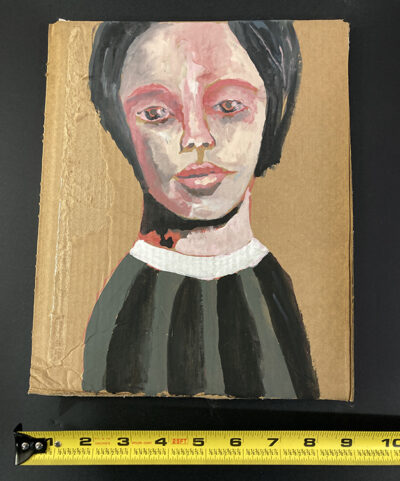 Gouache Woman Portrait Painting Original - Evoked Empathy - Image 3