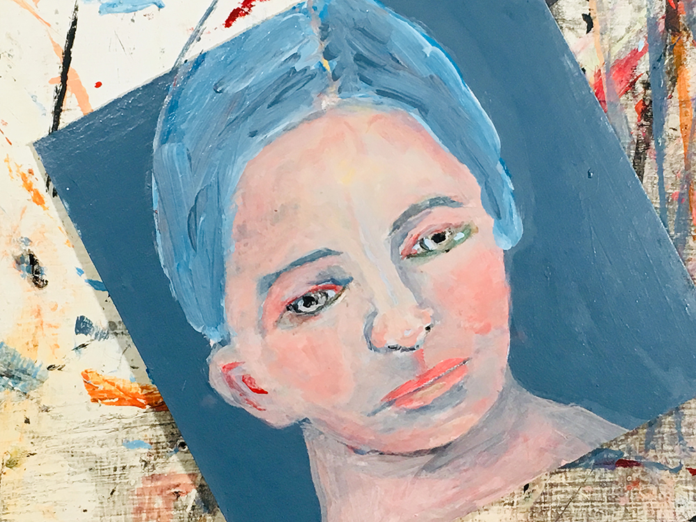 Katie Jeanne Wood - blue girl painting