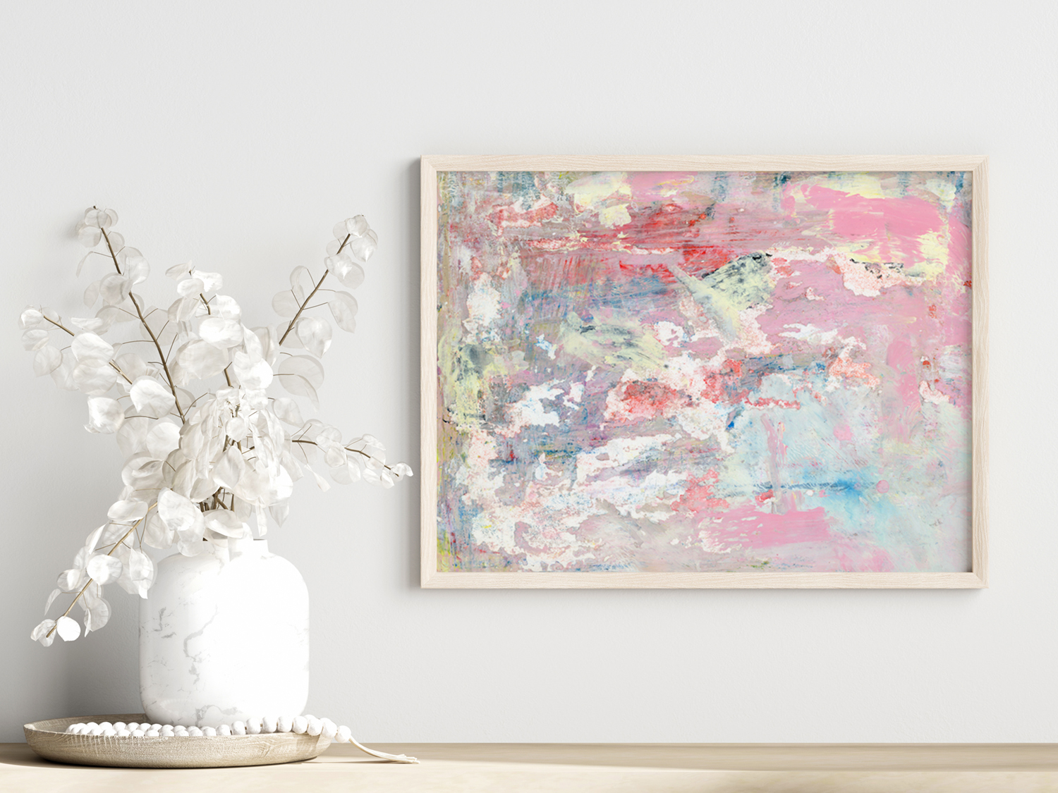 Katie Jeanne Wood - Leading Me Out farmhouse style pastel abstract painting