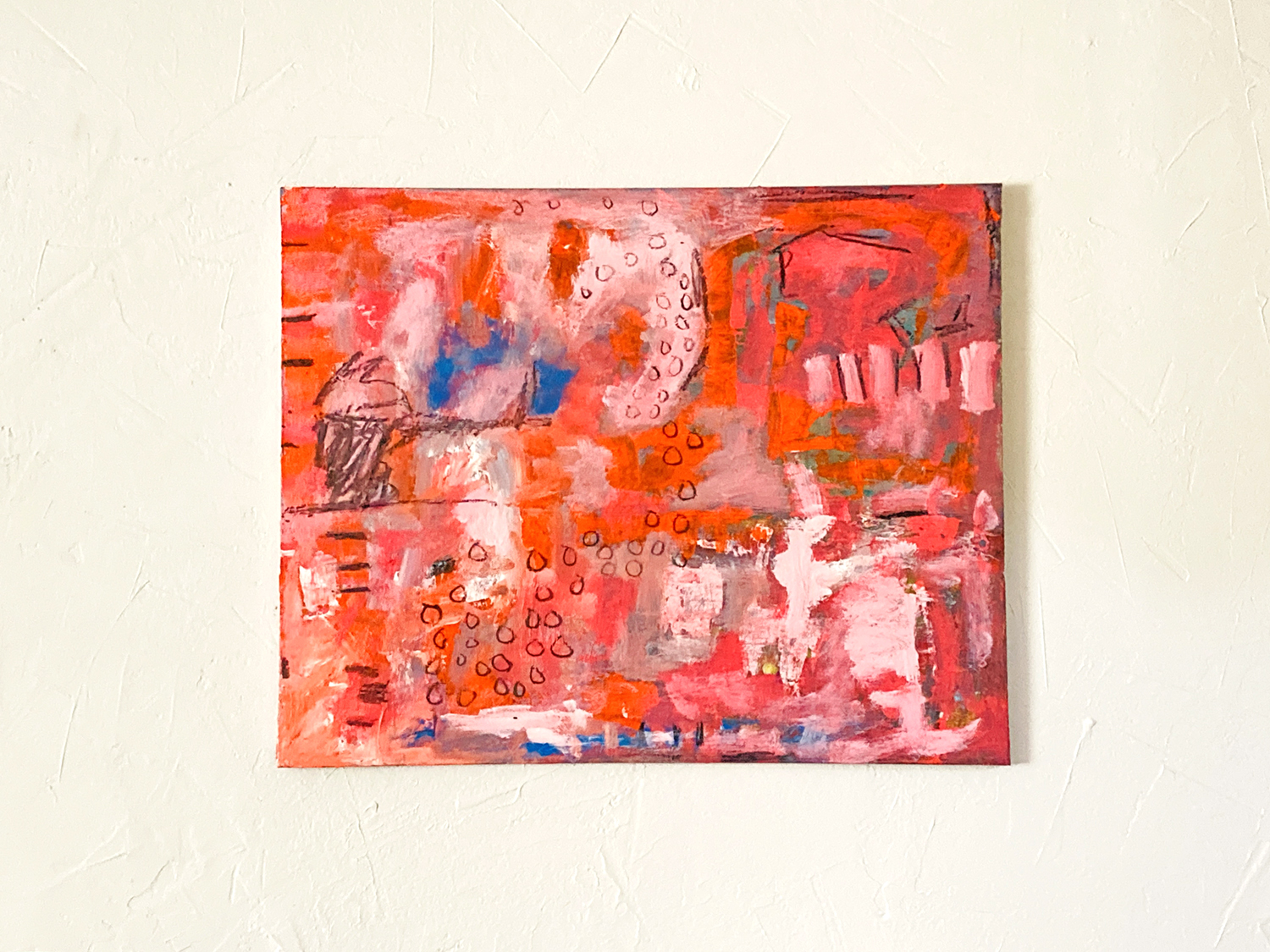 Katie Jeanne Wood - living room abstract painting wip