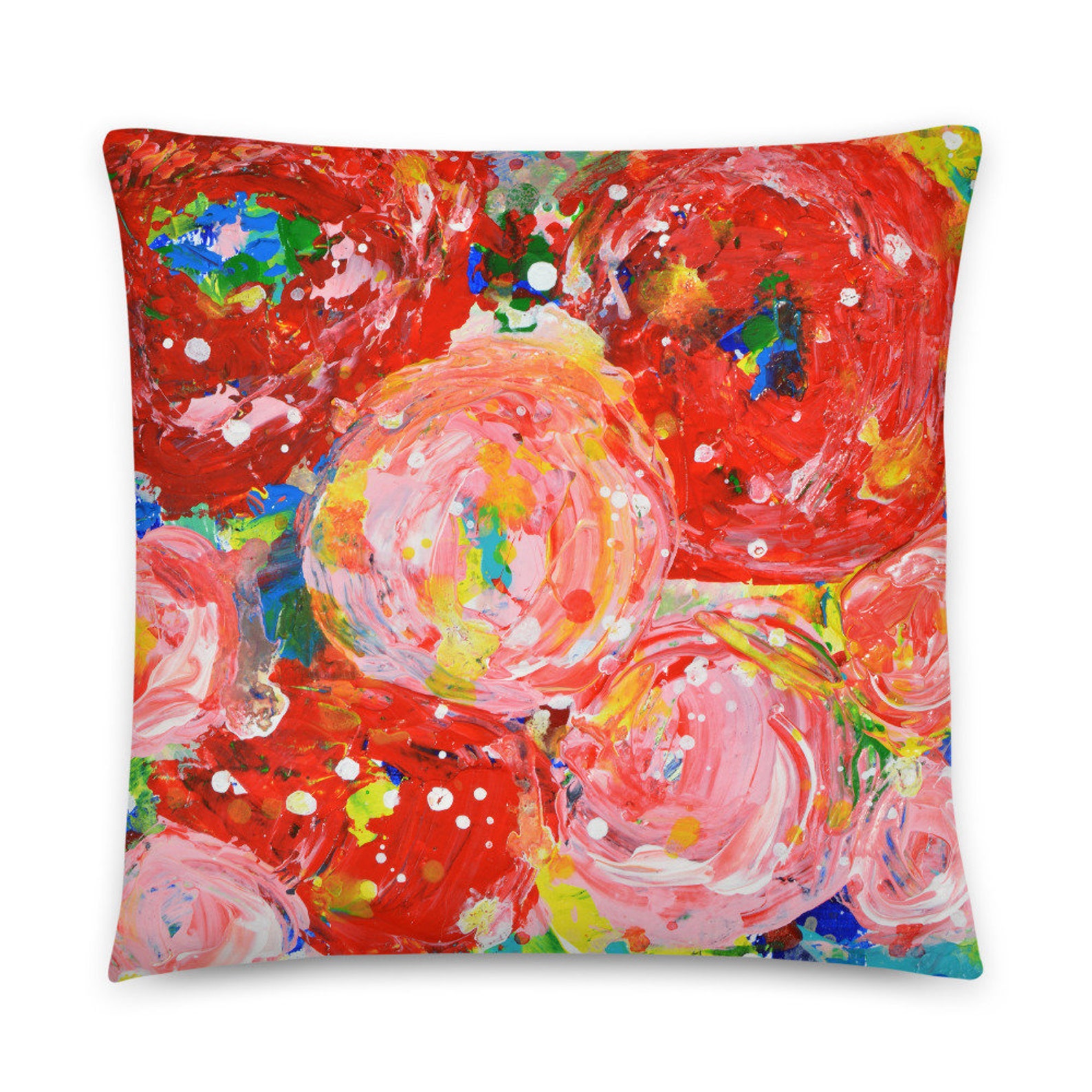 Katie Jeanne Wood - floral throw pillow