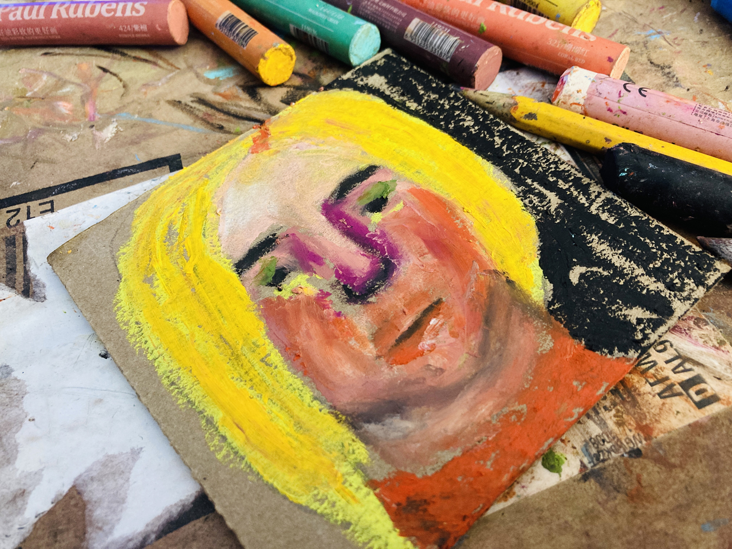 Drawing portraits with Paul Rubens pastels for the first time – Katie  Jeanne Wood