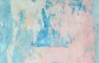 Katie Jeanne Wood - blue & pink Abstract painting